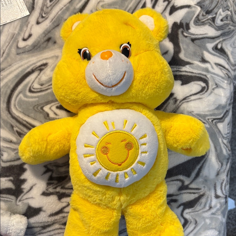Care Bears Sunny Yellow Plush & Care Bears Bedtime Bear